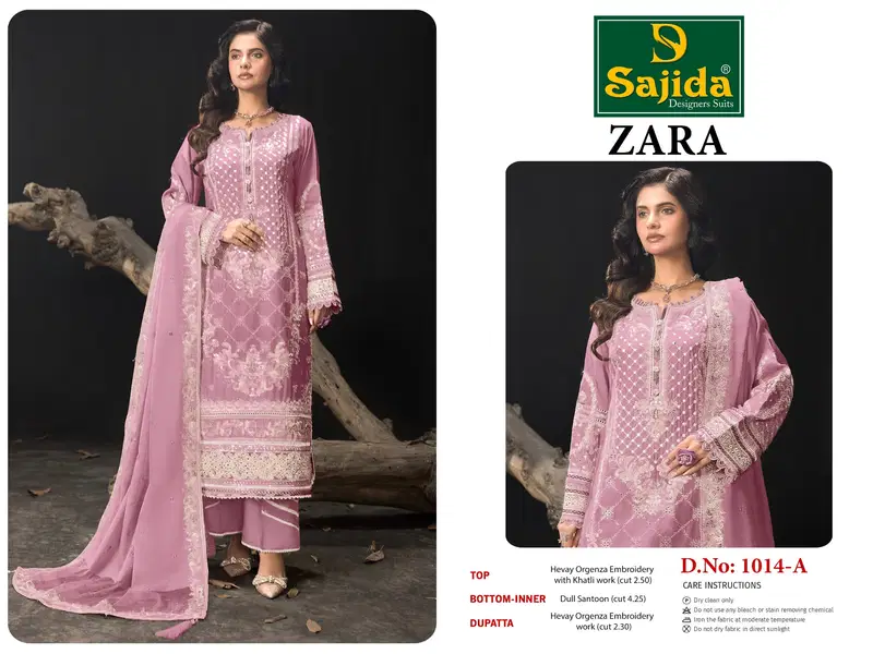 Zara By Sajida Designer Suit Wholesale Price In Surat